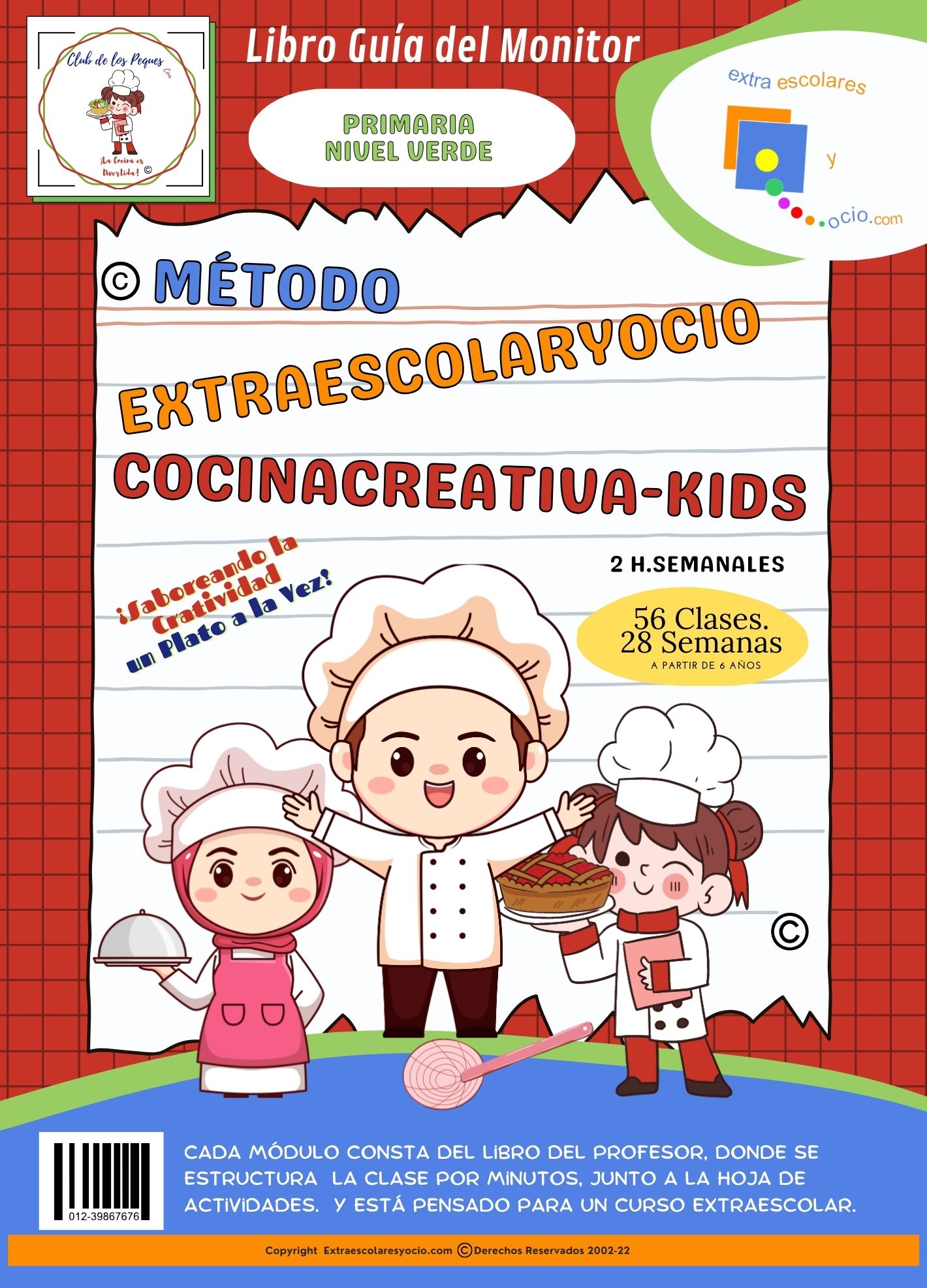 Método extraescolar de cocina creativa para niños