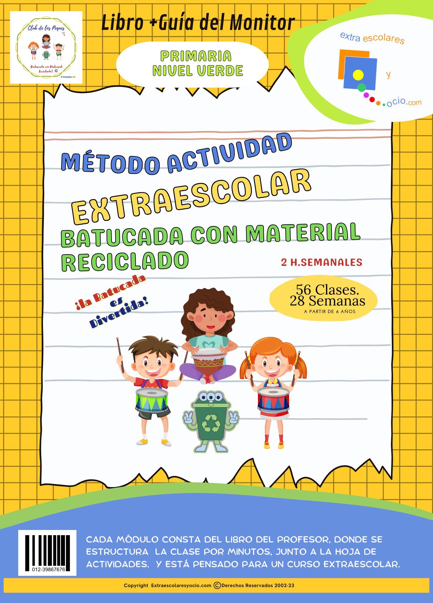 Método de batucada infantil con material reciclado