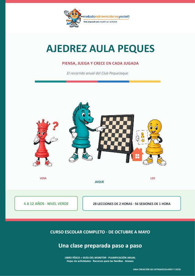 Ajedrez Aula Peques · Método Extraescolaresyocio Nivel Verde