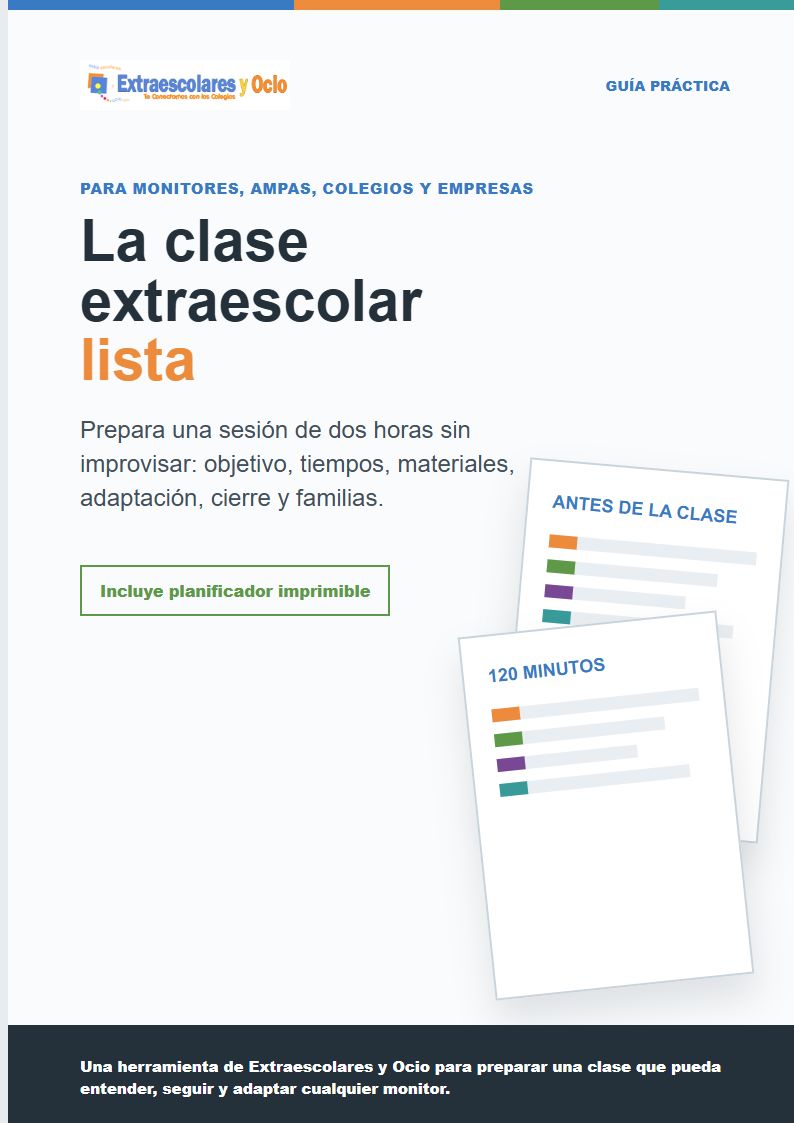 Guía práctica gratuita de Extraescolares y Ocio