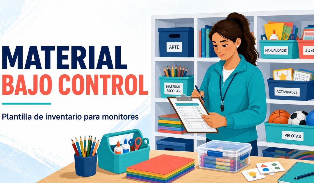 Plantilla de inventario de material para actividades extraescolares