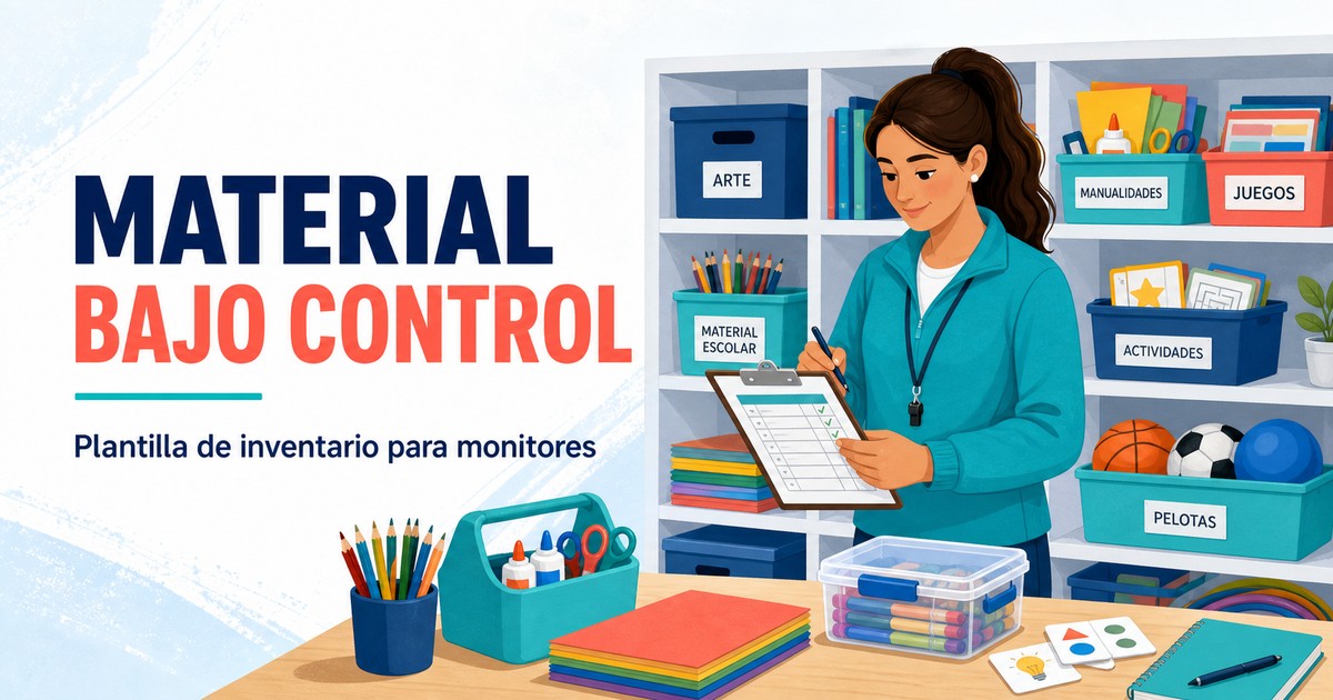 Inventario de material para actividades extraescolares