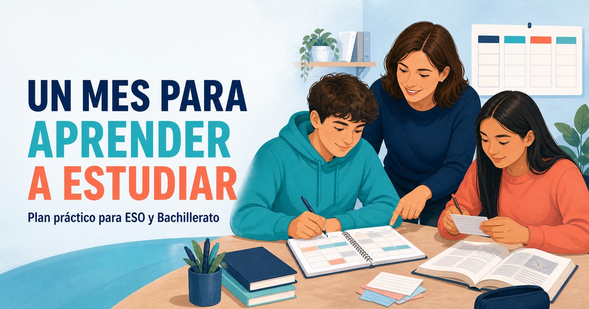 Plan de técnicas de estudio para el primer mes con ESO y Bachillerato