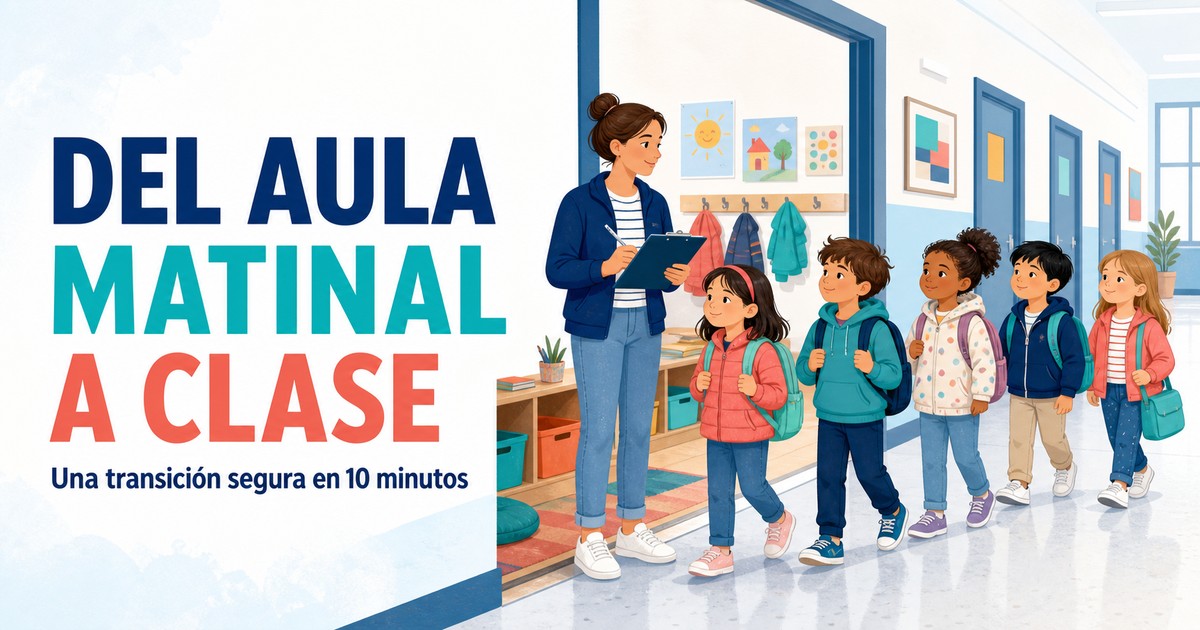 Transición organizada del aula matinal a las clases