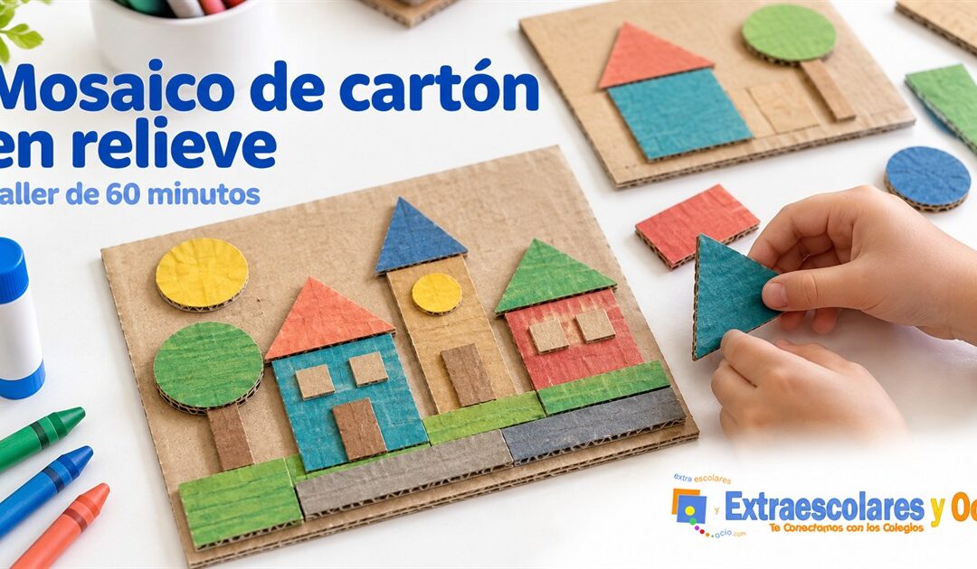 Mosaico de cartón en relieve: taller de manualidades de 60 minutos
